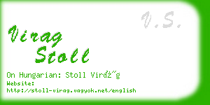 virag stoll business card